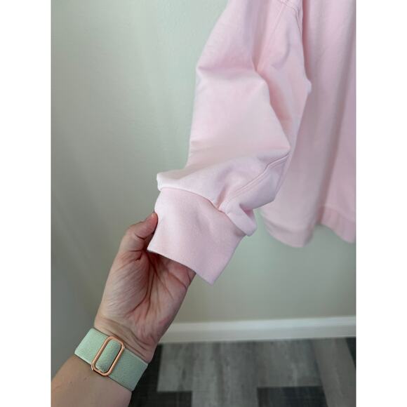 Lululemon Porcelain Pink Perfectly Oversized Crew Size Large - Picture 6 of 9